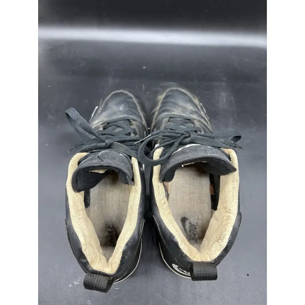 Vintage Nike Baseball Cleats High Top Mens Size 12 Black And White